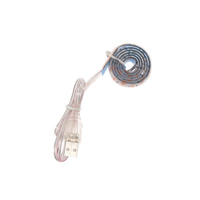 Фитолента для растений Luazon Lighting, светодиодная, 3.5 Вт, 0.5 м, IP65, 5 В, 60 LED/м, USB, SMD5050, мультиспектральная