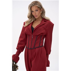 Пиджак – корсет Джуди (бордовый)