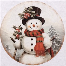 Набор декупажных карт 4 шт «Новогодние шары», плотность 45 гр/м2, формат А4