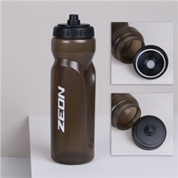 Бутылка для воды ZEON WB105 для активных видов спорта, пищевой hi-quality LDPE, 750ML цвет BLACK/уп100