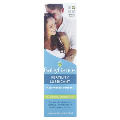 Fairhaven Health, Baby Dance, лубрикант для зачатия, 1 универсальный тюбик, 40 г (1,4 унции)
