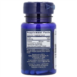 Life Extension, оптимизированный хром с Crominex 3+, 500 мкг, 60 вегетарианских капсул