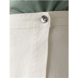 Юбка на запАх из эластичного денима