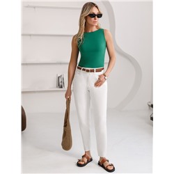 Топ из премиального хлопка с эластаном