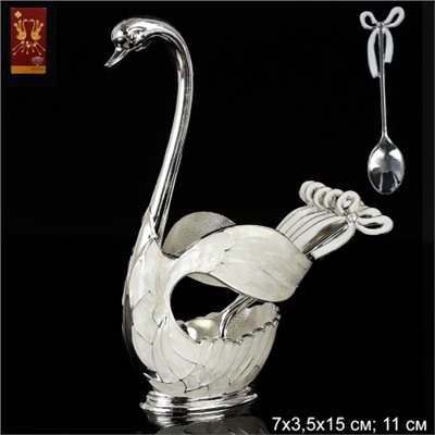 Ложки в наборе 7 предметов / 270-10 -Silver /уп 100/