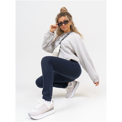 756 Брюки "Серо-синий"