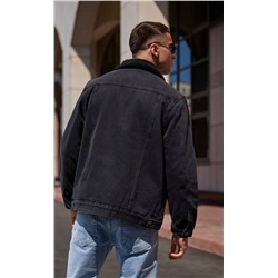 Куртка джинс утепл F021-1370-01W retro black