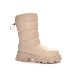 998 Fashion A2795-МП/Z Полусапожки женские молочн иск кожа, подклад иск мех