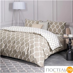 PRIME PRIVE ХАРДИ беж КПБ 145х215-1/180х220-1/50х70-2, 4 пр., хл./сатин бежевый