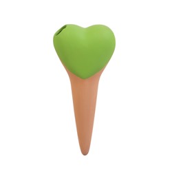 Автополив для комнатных растений «Сердечко», 14×4.6 см, керамика, набор 4 шт., МИКС