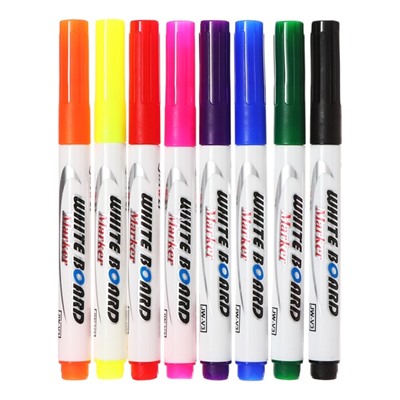 Набор маркеров 8 штук + ложка для нанесения рисунков «Рисунки плавают на воде»