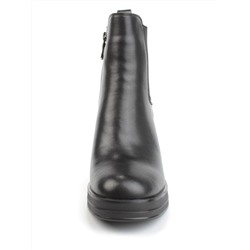 04-M3-836 BLACK Ботильоны зимние женские (натуральная кожа, натуральный мех)