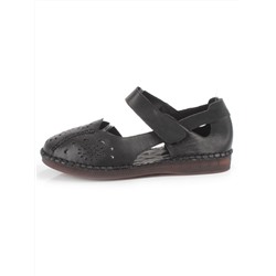 08-5008-1 BLACK Босоножки женские (натуральная кожа)
