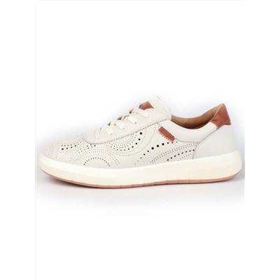 05-PDL251-2 BEIGE Кроссовки женские (натуральная кожа)