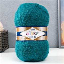 Пряжа для вязания спицами, крючком ALIZE, Angora real 40, 60% акрил, 40% шерсть, 430 м/100 г, (507)