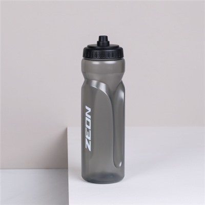 Бутылка для воды ZEON WB105 для активных видов спорта, пищевой hi-quality LDPE, 750ML цвет GREY/уп100