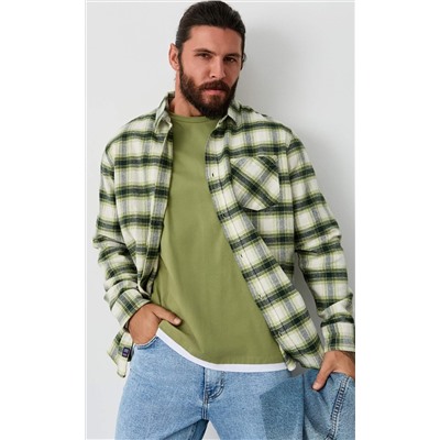 Рубашка F521-0460 white-green