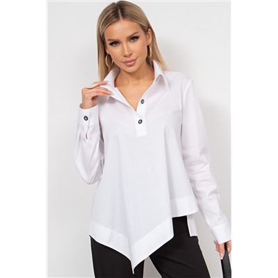 Белая рубашка с длинными рукавами Лояна №1