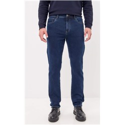 Джинсы утепл F421-0151W d.blue