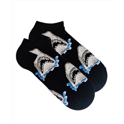 Короткие носки р. 37-44 Акула Зубастик