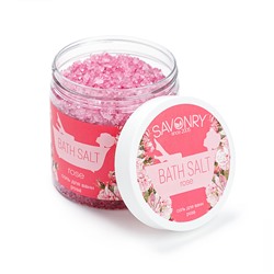 Соль для ванны Rose (роза), банка 600 гр