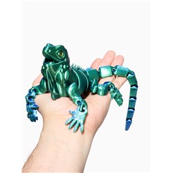 3Д - печатная игрушка «Игуана», подвижная, цвет МИКС
