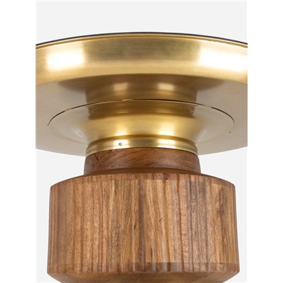 Столик журнальный «Грильяж», 76×76×51 см, железо, дерево