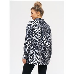 942 Туника-Рубашка "Лео/серый"