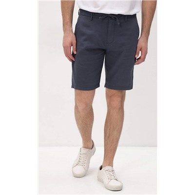 Шорты мужские льняные F111-0960-1 тёмно-серые