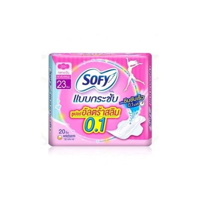 Ультратонкие прокладки Sofy, 23 см с крылышками, 20 шт