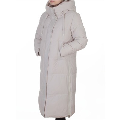 8312 LT. BEIGE Пальто зимнее женское (200 гр. холлофайбер)