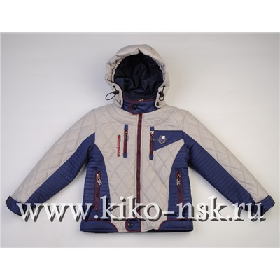 6698 Куртка на синтепоне Серый/110