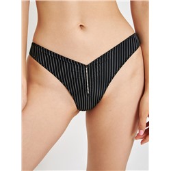 Трусы жен Elza черный в полоску Infinity Lingerie