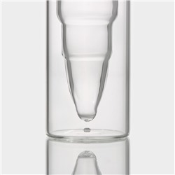 Стопки-шоты Magistro «Пуля», 30 мл, 3.5×11 см, с двойными стенками, набор 6 шт., стекло, прозрачные