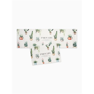 Набор ковриков для кухни «Этель» Enjoy, 2 шт., 38×58 см, 38×118 см