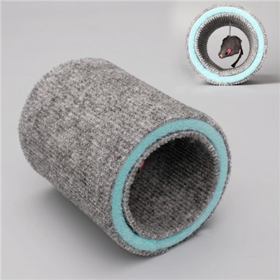 Игрушка-когтеточка "Кошки-мышки", ковролин, 16×9 см, микс цветов