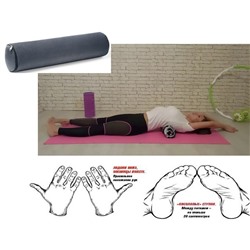 Подушка-валик c гречневой лузгой