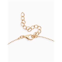 Кулон на цепочке «Подкова», белый в золоте, 45 см