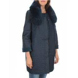 A16002 DK. BLUE Пальто зимнее женское облегченное (120 гр. холлофайбера)