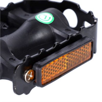 Педаль для MTB MIXIEER MX-P828 полипропилен чёрный, стальная пластина ось картридж. 2S, стальные подшипники, рефлектор 90х78мм, 9/16, /уп50/