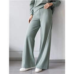 Свободные брюки  из тонкого премиального футера с эластаном