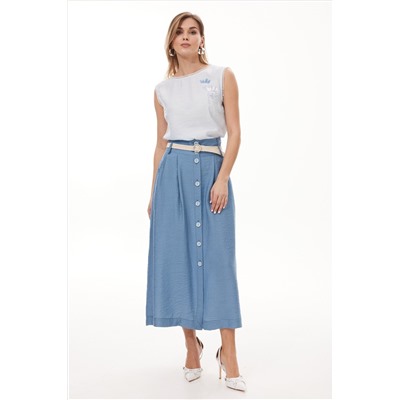 NiV NiV fashion 452 светло-голубой, Блуза
