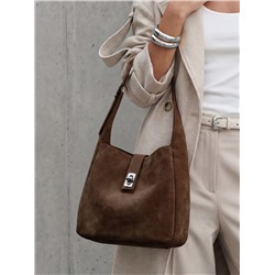 Женская кожаная сумка Richet 3210LNC 887 Шоколад