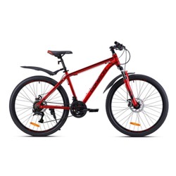 Велосипед 26" рама 17" 21sp COMIRON UNIVERSE красный чёрный