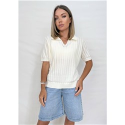 Футболка-поло (вязаный трикотаж)