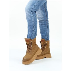 01-A14-2 LT. BROWN Ботинки демисезонные женские (натуральная кожа)