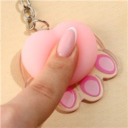 Брелок мялка для ключей «Лапка» 4.6×7 см