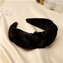 Ободок для волос QF «Юнона», классика, 5 см, чёрный