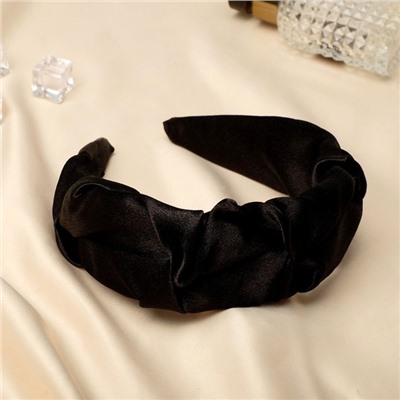 Ободок для волос QF «Юнона», классика, 5 см, чёрный