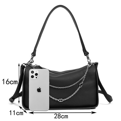 Женская сумка, кожа, MIRONPAN 520802 Графит